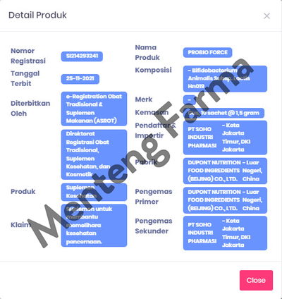 Probio Force Serbuk 1.5 Gr 10 Sachet - Menteng Farma