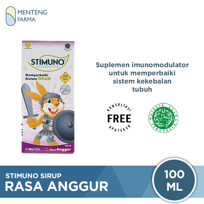 Stimuno Sirup Rasa Anggur 100 ML - Menteng Farma