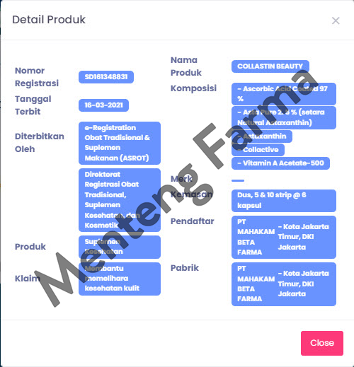 Collastin Beauty 30 Kapsul - Menteng Farma