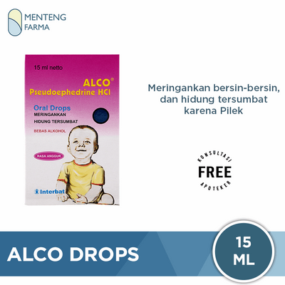 Alco Drops 15 ml - Meringankan Hidung Tersumbat pada Anak