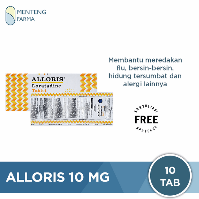 Alloris 10 Mg - Obat Rhinitis dan Alergi