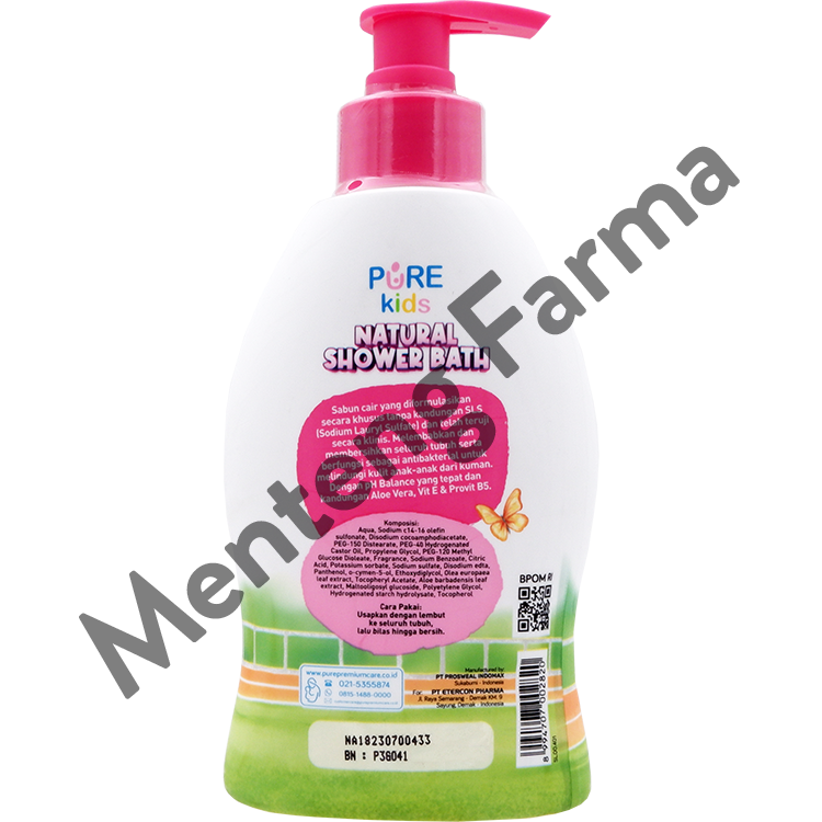 Pure Kids Natural Shower Bath Pineapple Breeze 300 mL - Sabun Mandi Anak - Menteng Farma