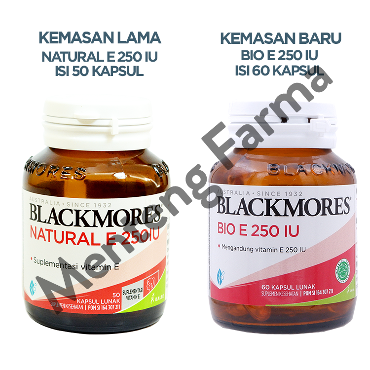 Blackmores Bio E 250 IU - Asupan Vitamin E Untuk Kesehatan Kulit - Menteng Farma