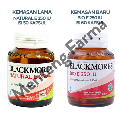Blackmores Bio E 250 IU - Asupan Vitamin E Untuk Kesehatan Kulit - Menteng Farma