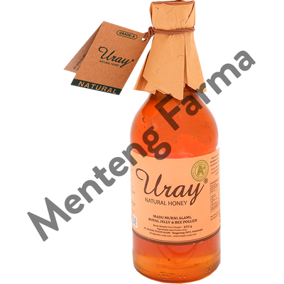 Uray Natural Honey 450 Gram - Madu Asli Lebah Liar / Madu Hutan - Menteng Farma