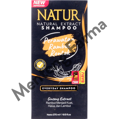 Natur Shampoo Gingseng Extract 270 ML - Perawatan Rambut Rontok - Menteng Farma