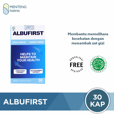 Albufirst 30 Kapsul - Suplemen Kesehatan dengan Ekstrak Ikan Gabus