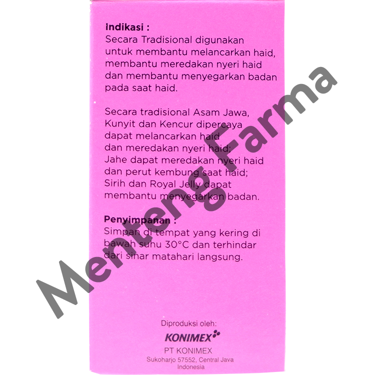 Feminax Cair Lancar Haid 5 Sachet - Meredakan Nyeri Haid - Menteng Farma