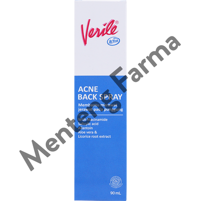 Verile Acne Back Spray 90 mL - Perawatan Kulit Jerawat Punggung - Menteng Farma