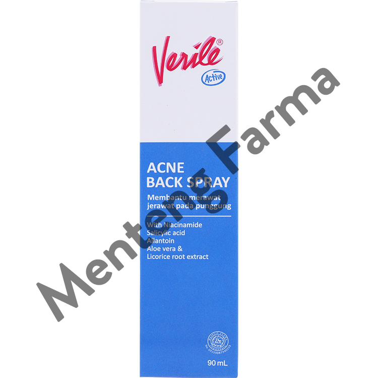 Verile Acne Back Spray 90 mL - Perawatan Kulit Jerawat Punggung - Menteng Farma