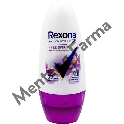 Rexona Anti-Perspirant Deodorant Roll On Free Spirit 45 ML - Bebas Keringat dan Bau Badan Hingga 48 - Menteng Farma