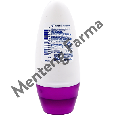 Rexona Anti-Perspirant Deodorant Roll On Free Spirit 45 ML - Bebas Keringat dan Bau Badan Hingga 48 - Menteng Farma