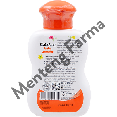 Caladine Baby Liquid Soap 200 mL - Sabun Mandi Bayi Khusus Kulit Gatal dan Iritasi - Menteng Farma