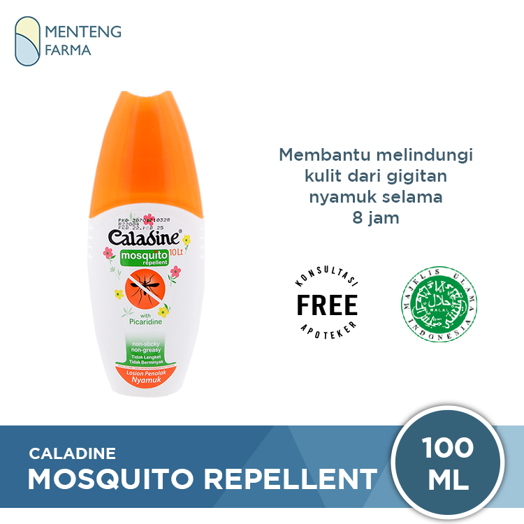 Caladine Mosquito Repellent 100 mL - Lotion Penolak Nyamuk - Menteng Farma