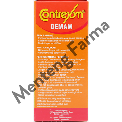 Contrexyn Sirup 60 mL - Sirup Pereda Demam dan Nyeri Anak - Menteng Farma