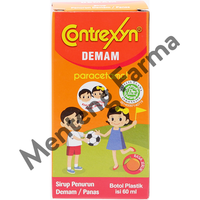 Contrexyn Sirup 60 mL - Sirup Pereda Demam dan Nyeri Anak - Menteng Farma