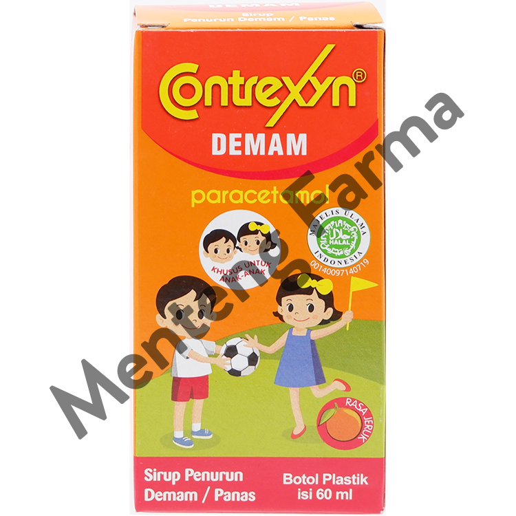 Contrexyn Sirup 60 mL - Sirup Pereda Demam dan Nyeri Anak - Menteng Farma