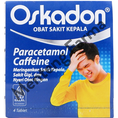 Oskadon 4 Tablet - Obat Pereda Sakit Kepala Sakit Gigi dan Nyeri Otot - Menteng Farma