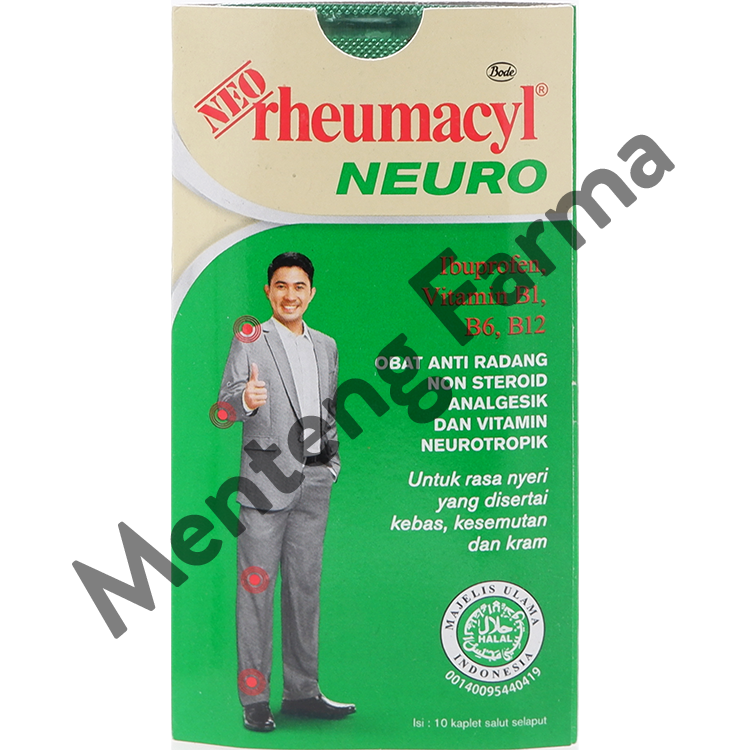 Neo Rheumacyl Neuro 10 Tablet - Vitamin Neurotropik Nyeri Kram dan Kebas - Menteng Farma