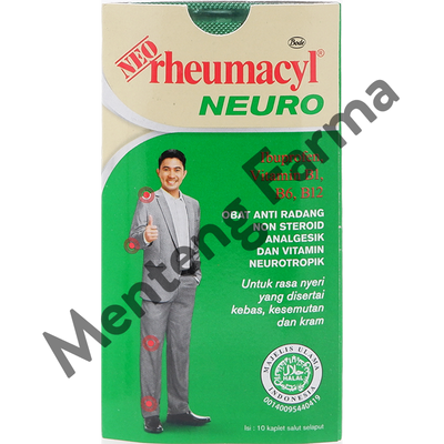 Neo Rheumacyl Neuro 10 Tablet - Vitamin Neurotropik Nyeri Kram dan Kebas - Menteng Farma