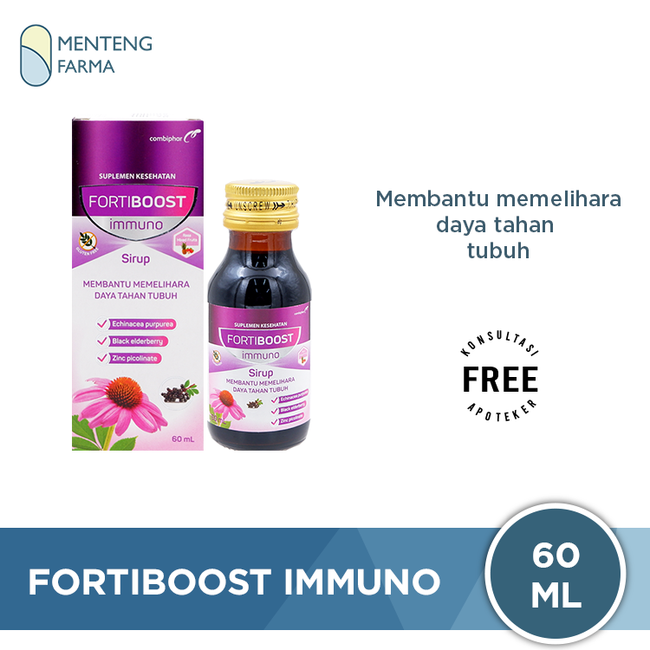 Fortiboost Immuno 60 mL - Suplemen Jaga Daya Tahan Tubuh - Menteng Farma