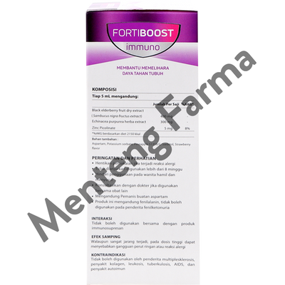 Fortiboost Immuno 60 mL - Suplemen Jaga Daya Tahan Tubuh - Menteng Farma