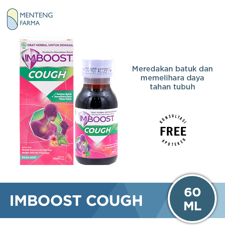 Imboost Cough Sirup 60 mL - Sirup Pereda Batuk - Menteng Farma