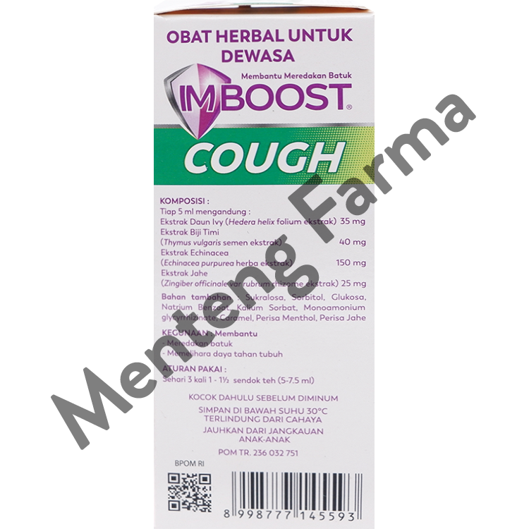 Imboost Cough Sirup 60 mL - Sirup Pereda Batuk - Menteng Farma