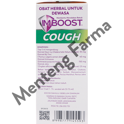 Imboost Cough Sirup 60 mL - Sirup Pereda Batuk - Menteng Farma