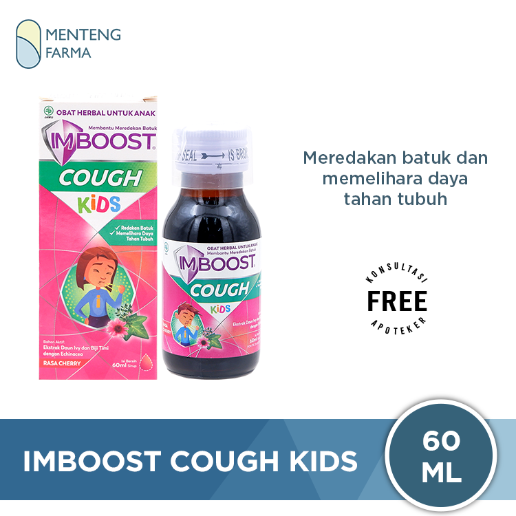 Imboost Cough Kids Sirup 60 mL Pereda Batuk Anak Apotek