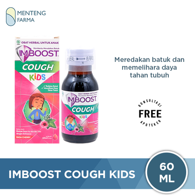 Imboost Cough Kids Sirup 60 mL - Pereda Batuk Anak - Menteng Farma