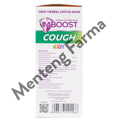 Imboost Cough Kids Sirup 60 mL - Pereda Batuk Anak - Menteng Farma