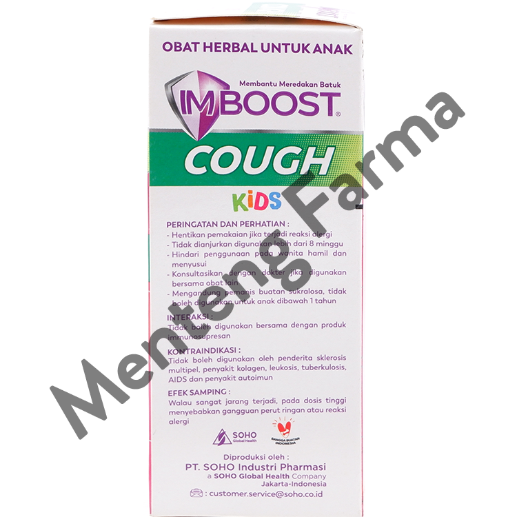 Imboost Cough Kids Sirup 60 mL - Pereda Batuk Anak - Menteng Farma