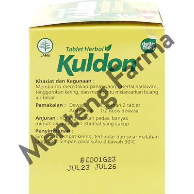 Kuldon 4 Tablet - Tablet Herbal Panas Dalam & Sariawan - Menteng Farma