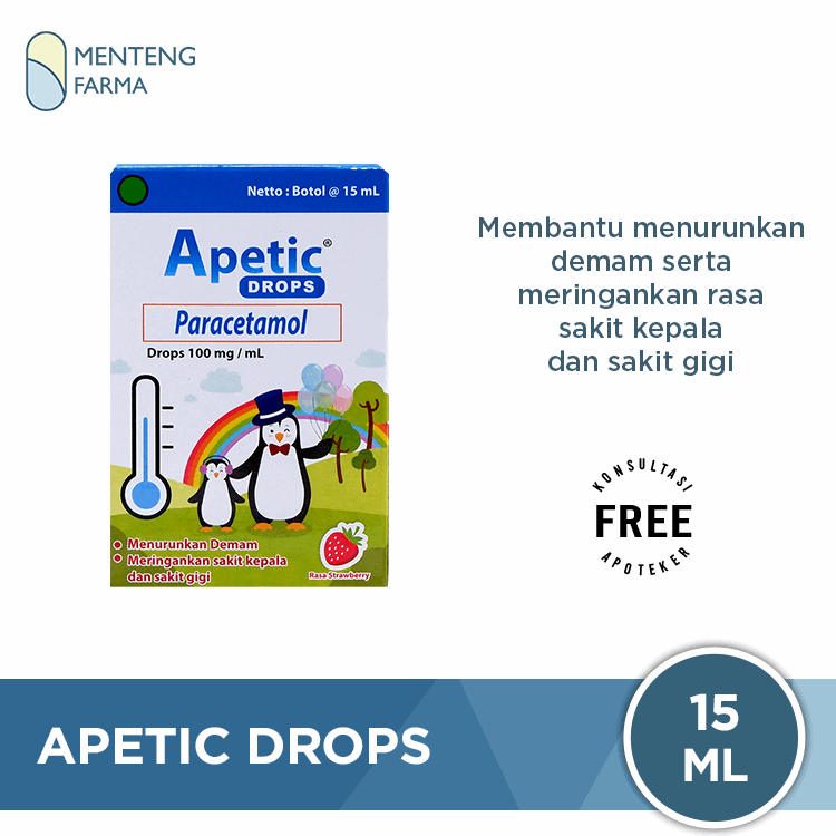 Apetic Drops 15 mL - Obat Demam dan Nyeri Anak