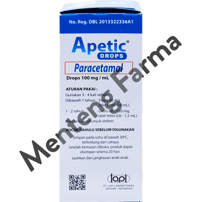 Apetic Drops 15 mL - Obat Demam dan Nyeri Anak