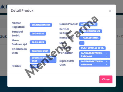 Apetic Forte Suspensi 60 mL - Obat Demam dan Nyeri Anak Rasa Strawberry - Menteng Farma