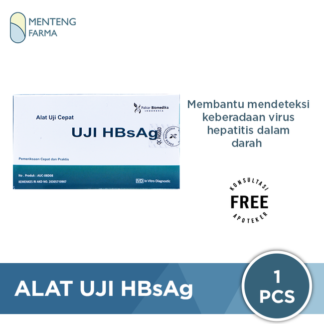 Alat Test Uji HBsAg 1 Pcs - Alat Uji Hepatitis Akurat - Menteng Farma