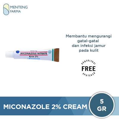 Miconazole 2% Cream 5 Gr - Krim Infeksi Jamur - Menteng Farma