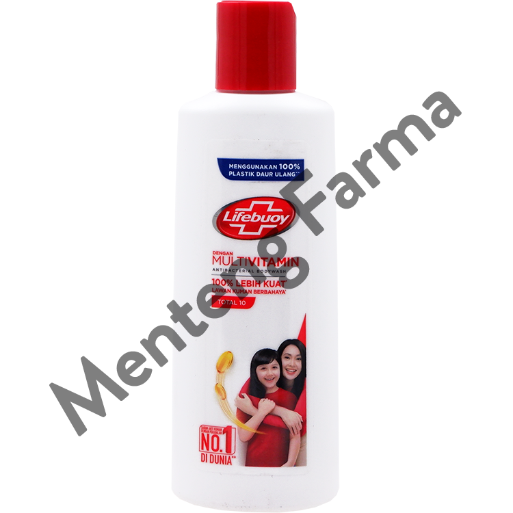 Lifebuoy Sabun Mandi Cair Total 10 100 ML - Dengan Sabun Antibakteri ActivSilver - Menteng Farma