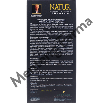 Natur Shampoo Aloe Vera Extract 270 ML - Perawatan Kesuburan Rambut - Menteng Farma