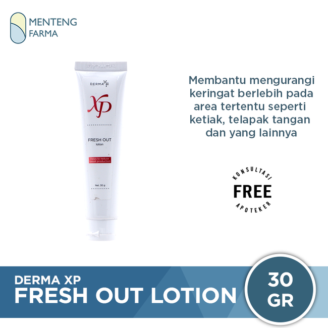 Derma XP Fresh Out Lotion 30 Gr - Mengurangi Keringat Berlebih - Menteng Farma