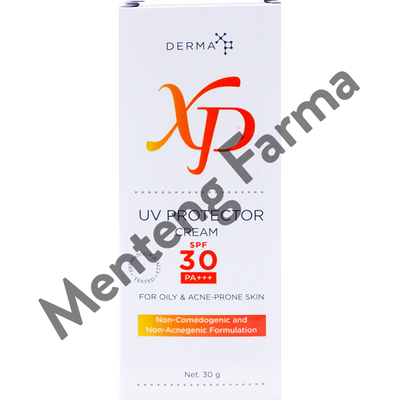 Derma XP UV Protector Cream SPF 30 - Sunscreen For Oily and Acne Skin - Menteng Farma