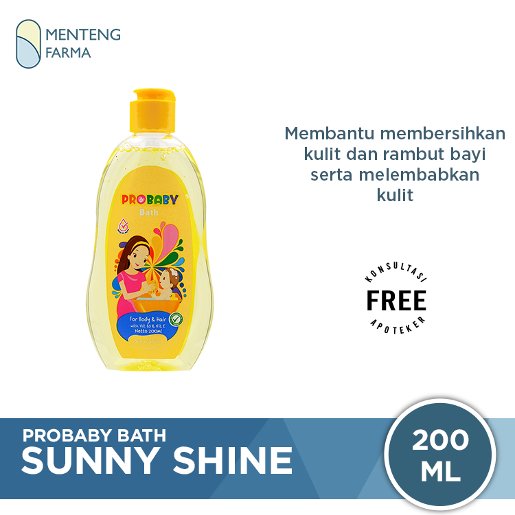 Probaby Bath Sunny Shine 200 mL - Sabun dan Shampoo Bayi - Menteng Farma