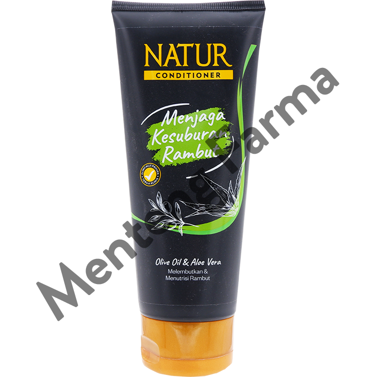 Natur Hair Conditioner Olive Oil And Aloe Vera 160 ML - Perawatan Kesuburan dan Menutrisi Rambut - Menteng Farma