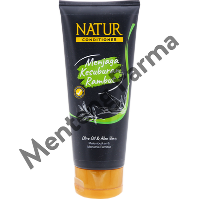 Natur Hair Conditioner Olive Oil And Aloe Vera 160 ML - Perawatan Kesuburan dan Menutrisi Rambut - Menteng Farma