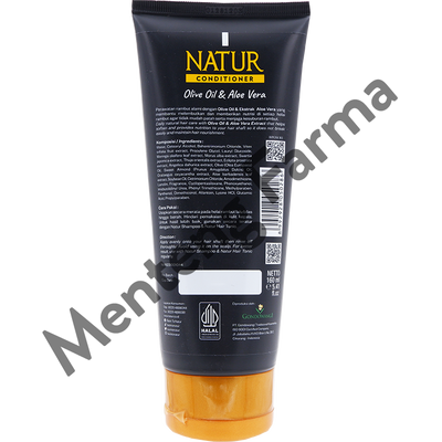 Natur Hair Conditioner Olive Oil And Aloe Vera 160 ML - Perawatan Kesuburan dan Menutrisi Rambut - Menteng Farma