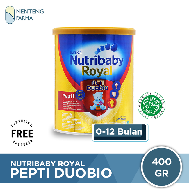 Nutribaby Royal Pepti 400 Gr - Formula Khusus Alergi Susu Sapi - Menteng Farma