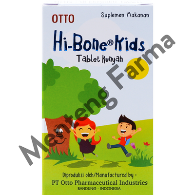 Hi-Bone Kids 50 Tablet Kunyah - Kesehatan Tulang Anak - Menteng Farma