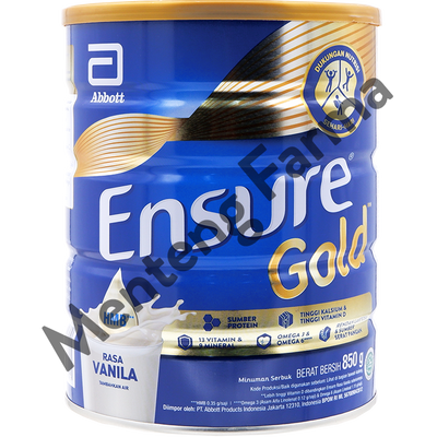 Ensure Gold Vanila 850 Gram - Susu Penambah Nutrisi Dewasa Rendah Laktosa - Menteng Farma